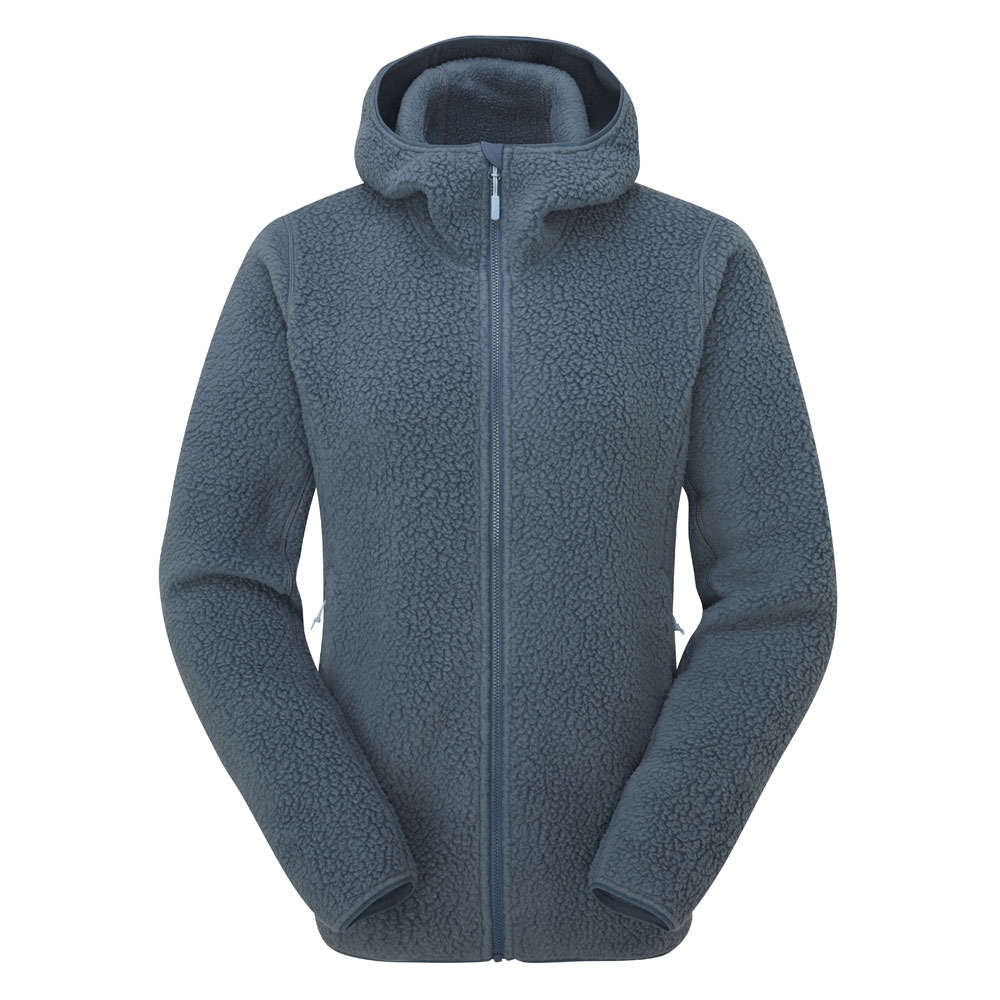Rab Shearling Hoody Women's Orion Blue QFF-84-ORB fleeces en truien online bestellen bij Kathmandu Outdoor & Travel