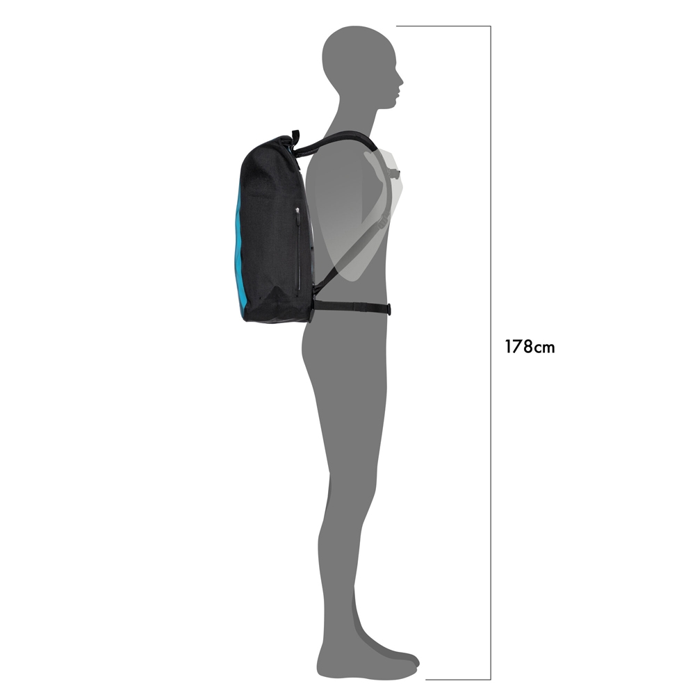 Ortlieb Velocity 29L Petrol-Black OR4351 dagrugzakken online bestellen bij Kathmandu Outdoor & Travel