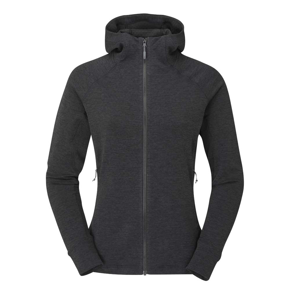 Rab Nexus Hoody Women's Black QFF-71-BLK fleeces en truien online bestellen bij Kathmandu Outdoor & Travel