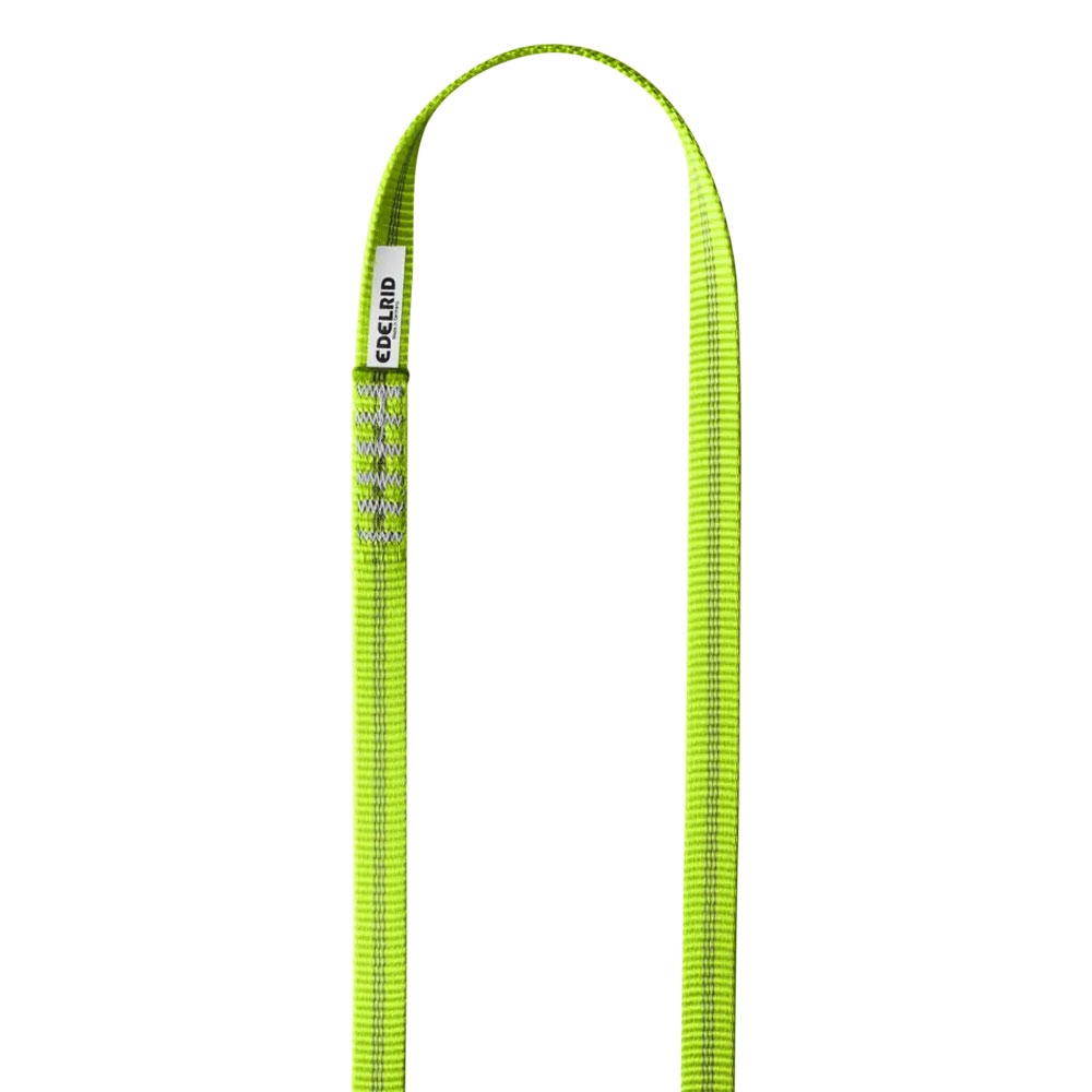 Edelrid PES Sling 16 mm x 60 cm Neon Green 739300604990 klimtouw en bandsling online bestellen bij Kathmandu Outdoor & Travel