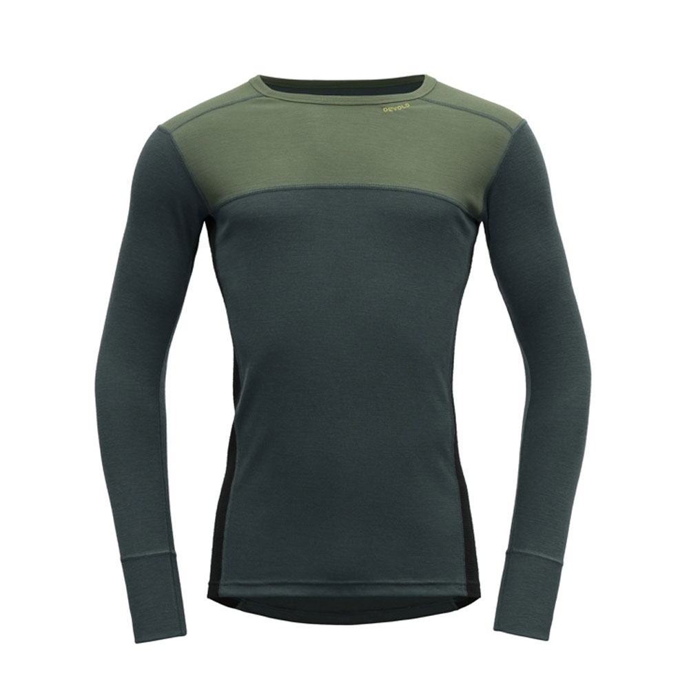 Devold Lauparen Merino 190 Shirt Forest/Woods/Black GO 245 224 A-421A onderkleding/thermokleding online bestellen bij Kathmandu Outdoor & Travel