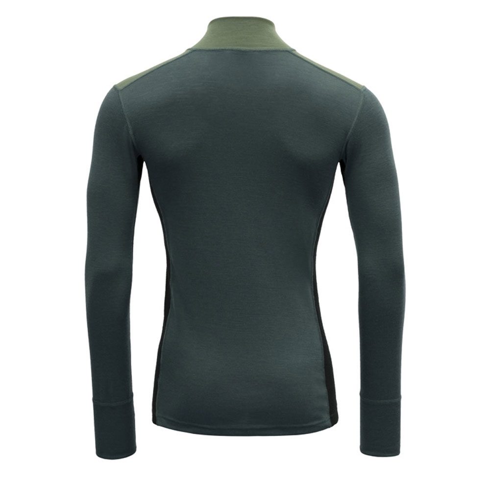 Devold Lauparen Merino 190 Zip Neck Forest/Woods/Black GO 245 240 A-421A onderkleding/thermokleding online bestellen bij Kathmandu Outdoor & Travel