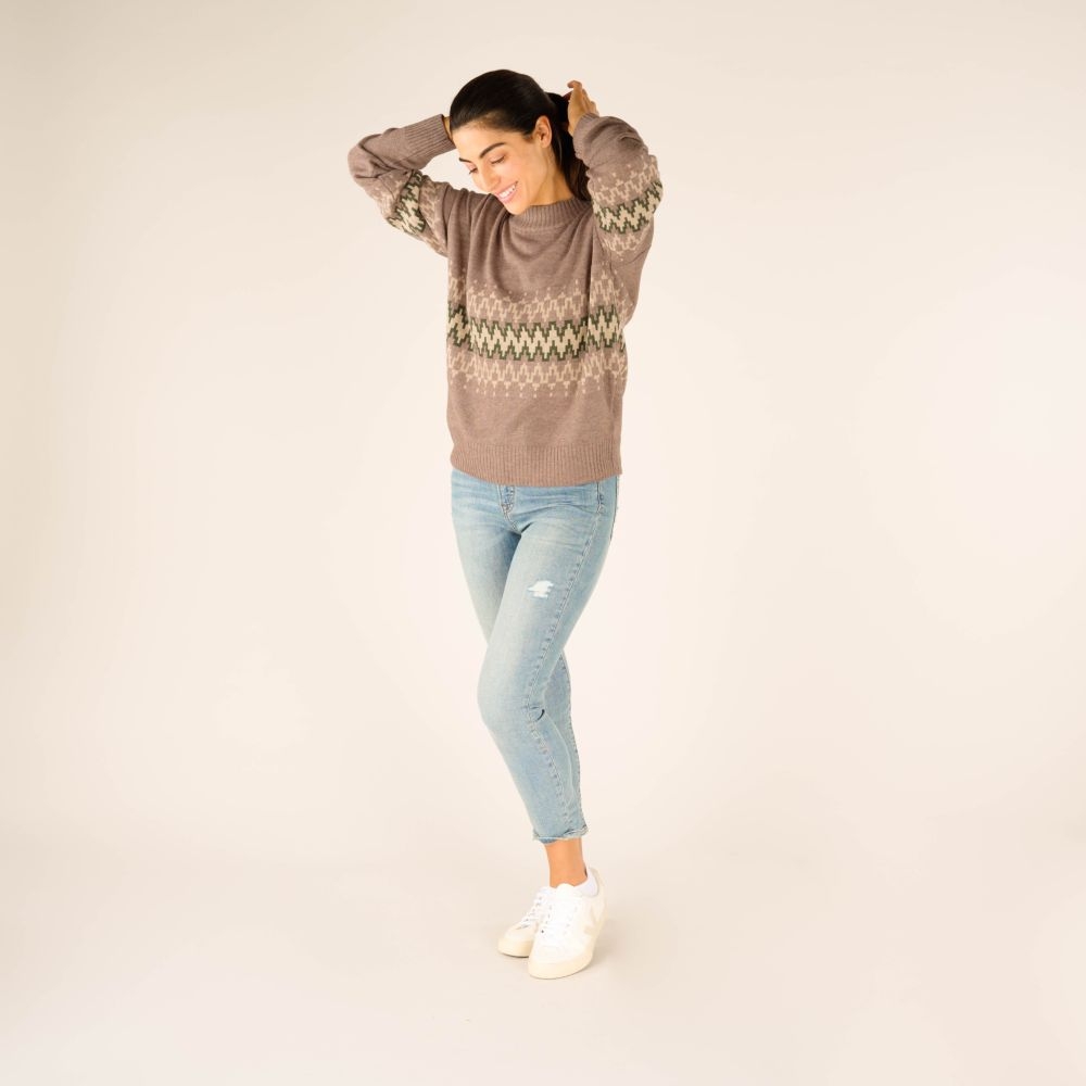 Sherpa Adventure Gear Devaki Eco Crew Women's SAND SW25047-125 fleeces en truien online bestellen bij Kathmandu Outdoor & Travel