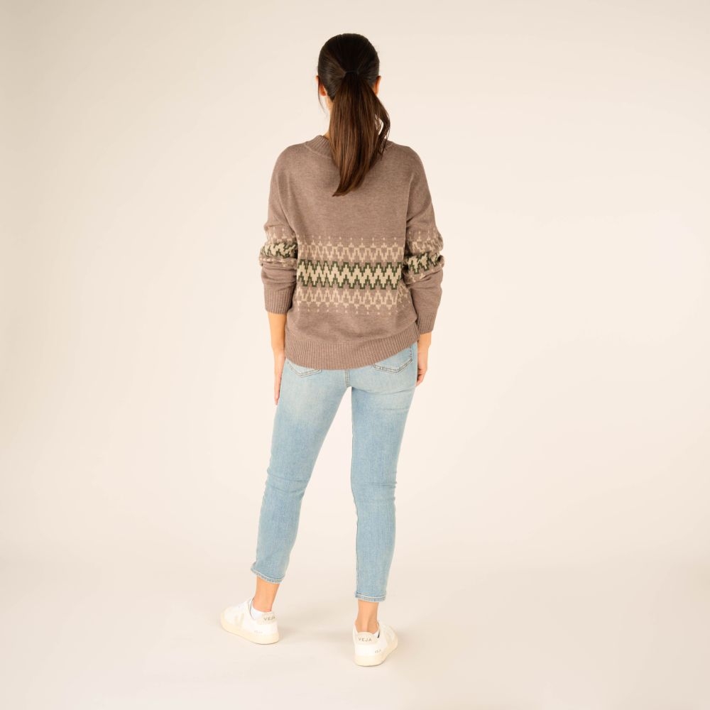 Sherpa Adventure Gear Devaki Eco Crew Women's SAND SW25047-125 fleeces en truien online bestellen bij Kathmandu Outdoor & Travel