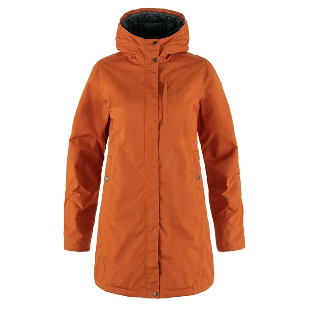 Fjällräven Kiruna Padded Parka Women's Terracotta Brown 89644-243 jassen online bestellen bij Kathmandu Outdoor & Travel