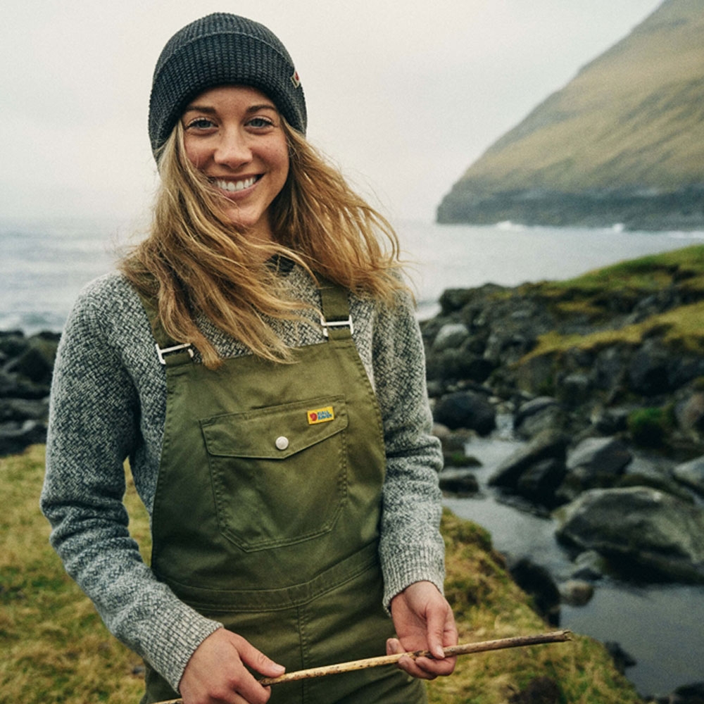 Fjällräven Övik Structure Sweater Women's Egg Shell-Grey 89775-111-020 fleeces en truien online bestellen bij Kathmandu Outdoor & Travel
