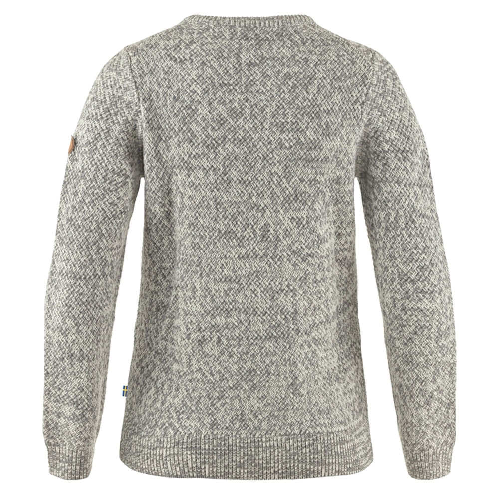 Fjällräven Övik Structure Sweater Women's Egg Shell-Grey 89775-111-020 fleeces en truien online bestellen bij Kathmandu Outdoor & Travel