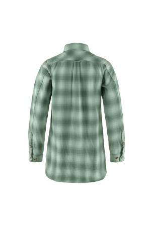 Fjällräven Övik Twill Shirt Long Sleeve Women's Misty Green-Patina Green 87120-674-614 shirts en tops online bestellen bij Kathmandu Outdoor & Travel