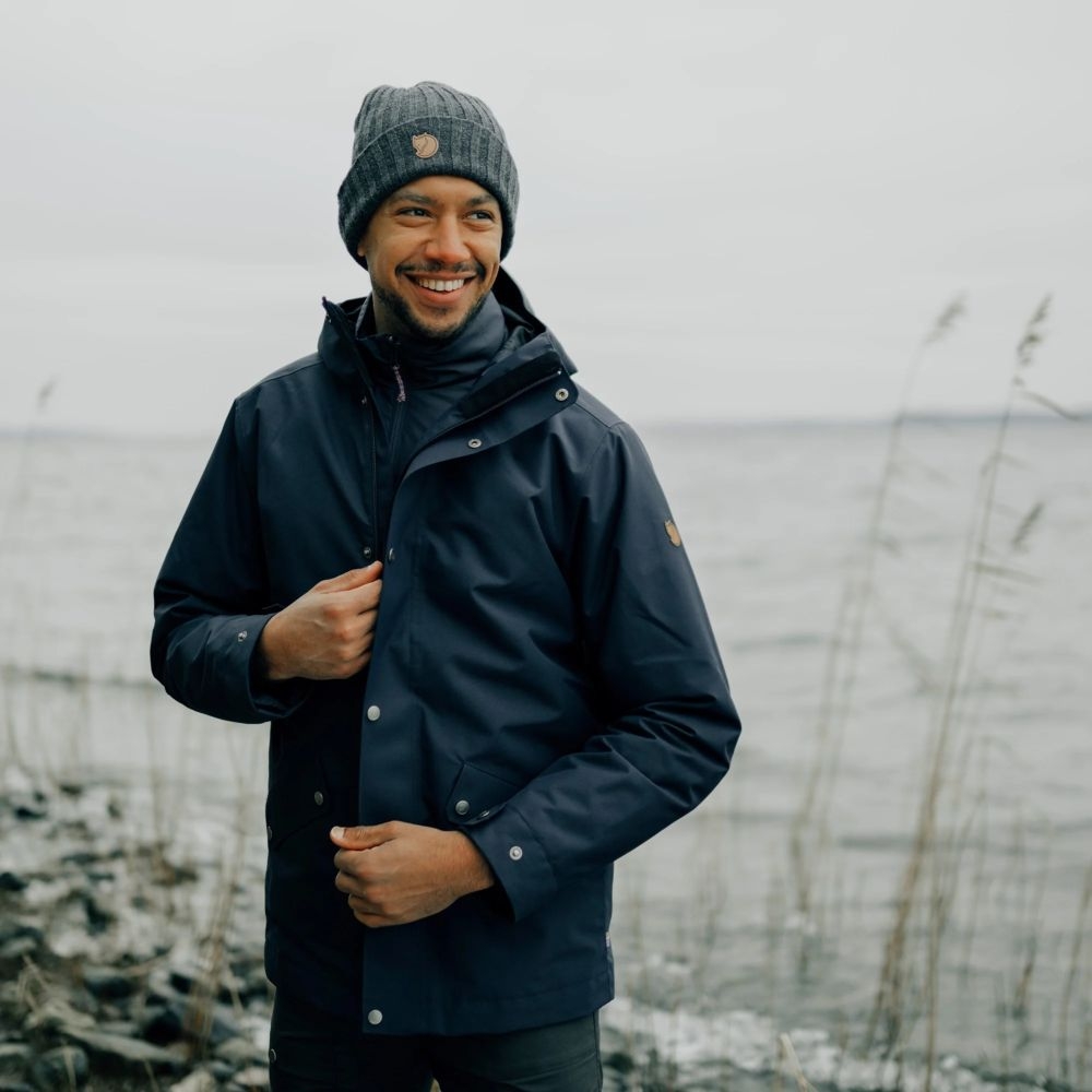 Fjällräven Visby 3 in 1 Jacket Dark Navy 84130-555 jassen online bestellen bij Kathmandu Outdoor & Travel