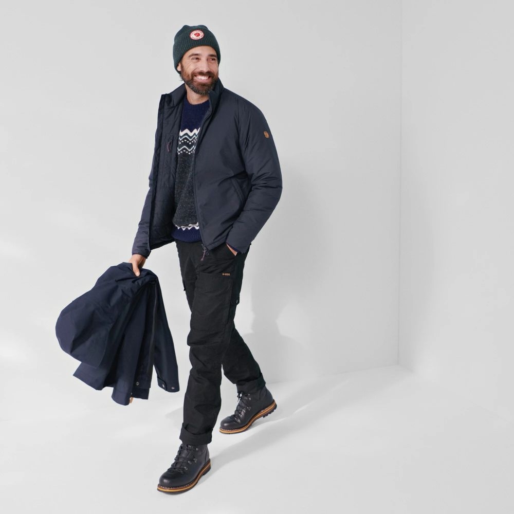 Fjällräven Visby 3 in 1 Jacket Dark Navy 84130-555 jassen online bestellen bij Kathmandu Outdoor & Travel