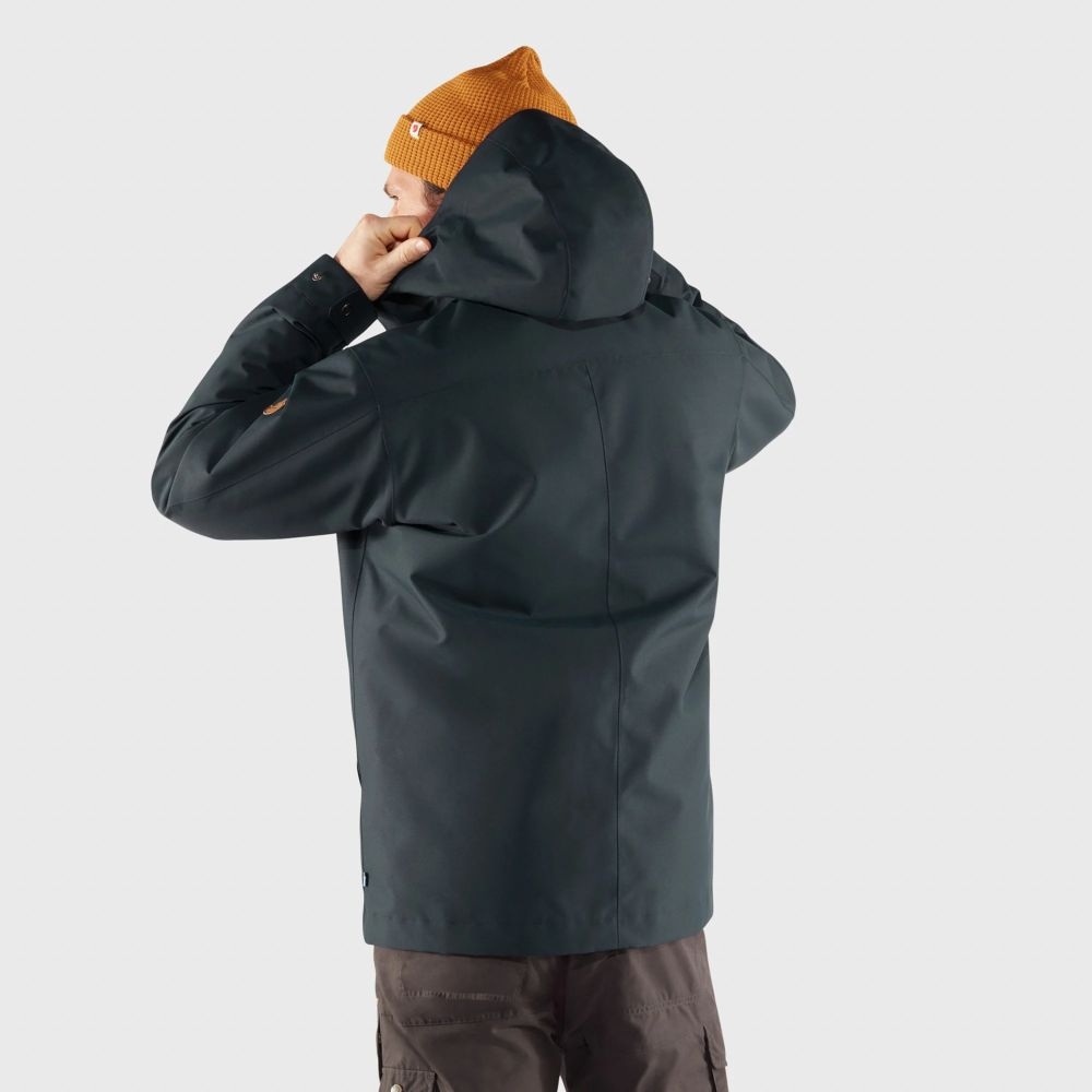 Fjällräven Visby 3 in 1 Jacket Dark Navy 84130-555 jassen online bestellen bij Kathmandu Outdoor & Travel