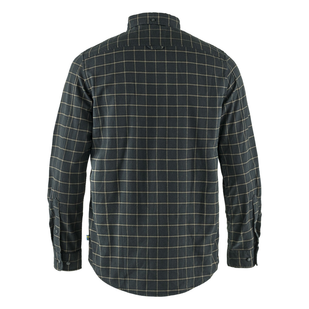 Fjällräven Övik Flannel Shirt Dark Grey 82979-030 shirts en tops online bestellen bij Kathmandu Outdoor & Travel