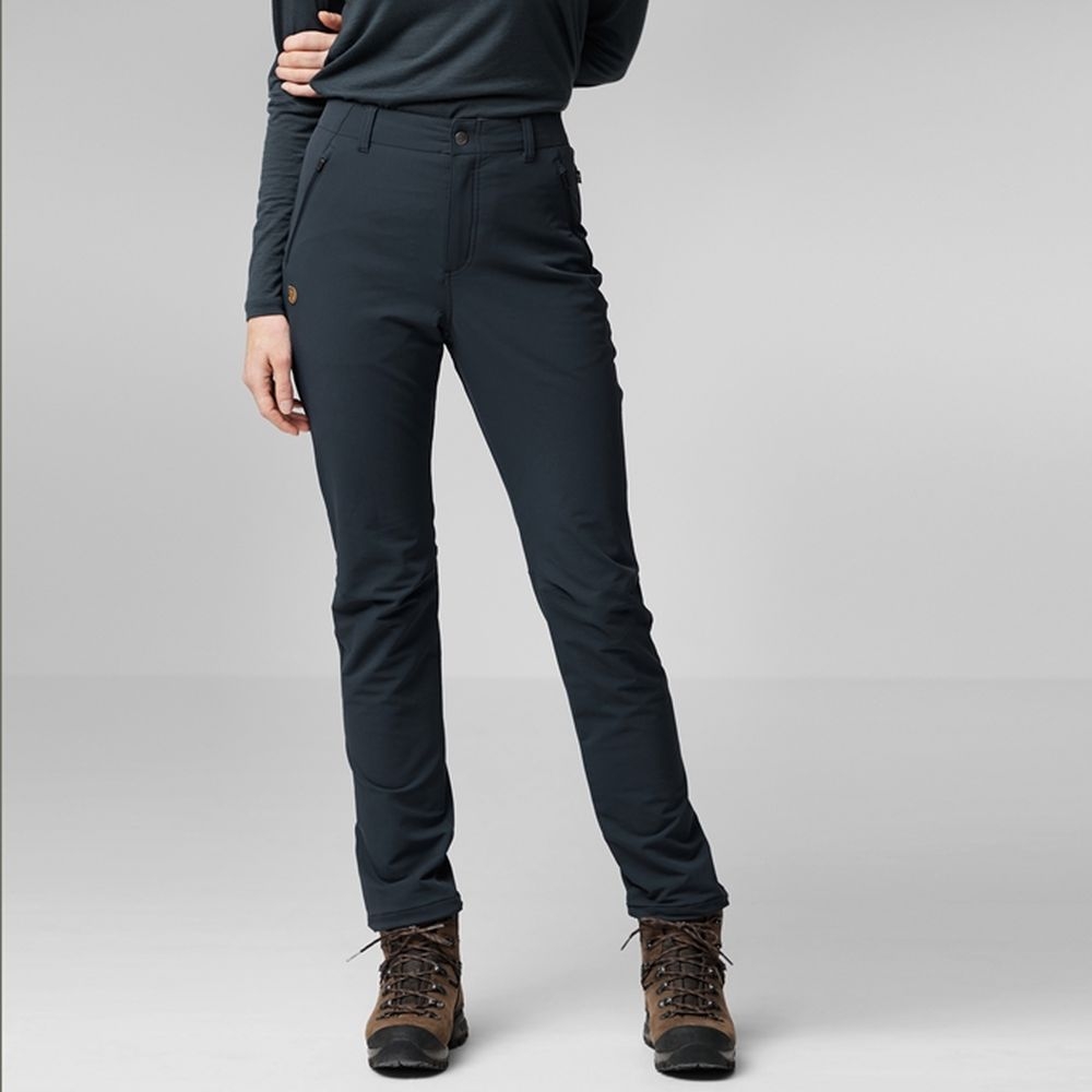 Fjällräven Abisko Winter Stretch Trousers Women's Black 87174-550 broeken online bestellen bij Kathmandu Outdoor & Travel