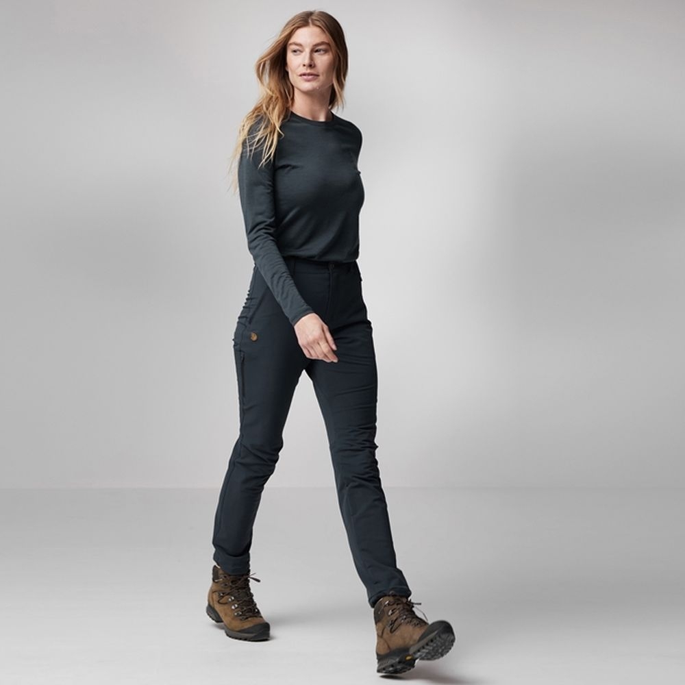Fjällräven Abisko Winter Stretch Trousers Women's Black 87174-550 broeken online bestellen bij Kathmandu Outdoor & Travel