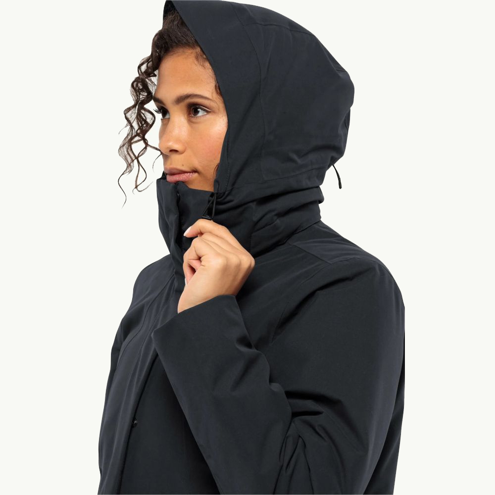Jack Wolfskin Salier Coat Women's phantom 1116141-6350 jassen online bestellen bij Kathmandu Outdoor & Travel