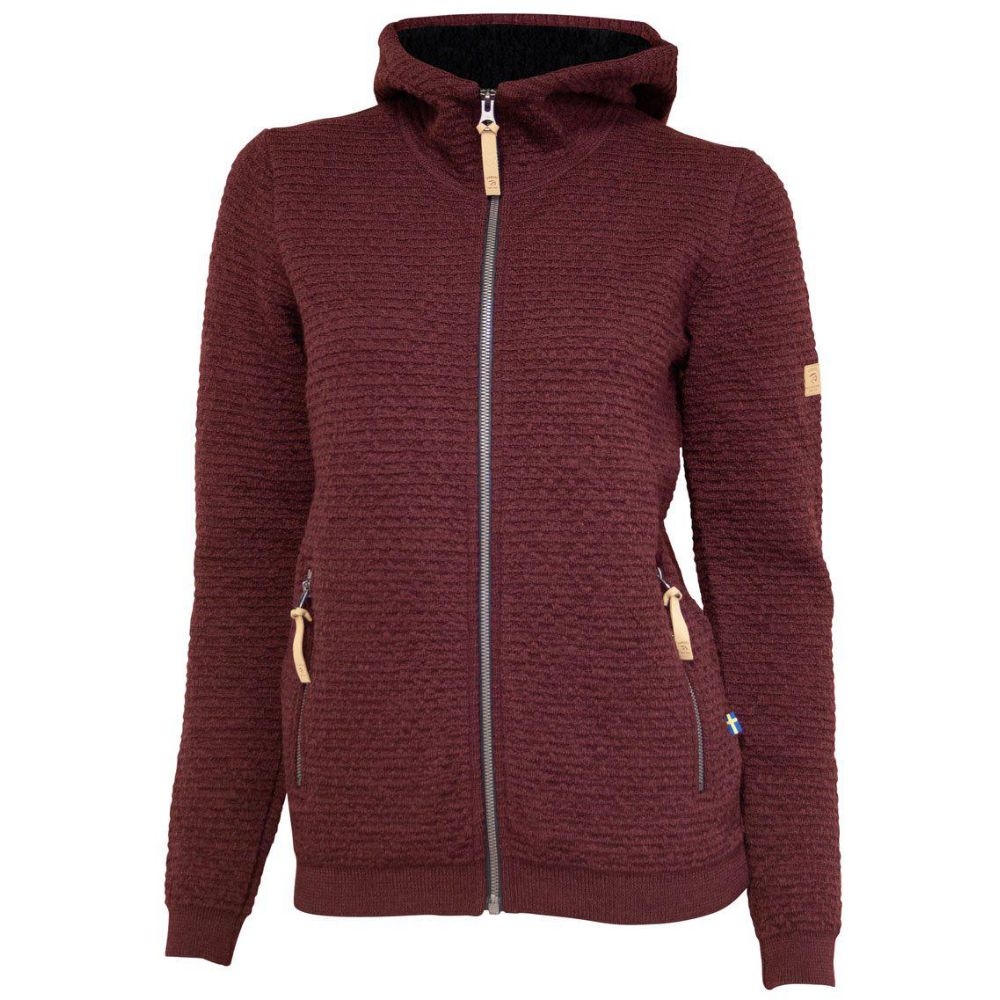 Ivanhoe Morel Hood Women's Ruby Wine 1100521-018 fleeces en truien online bestellen bij Kathmandu Outdoor & Travel