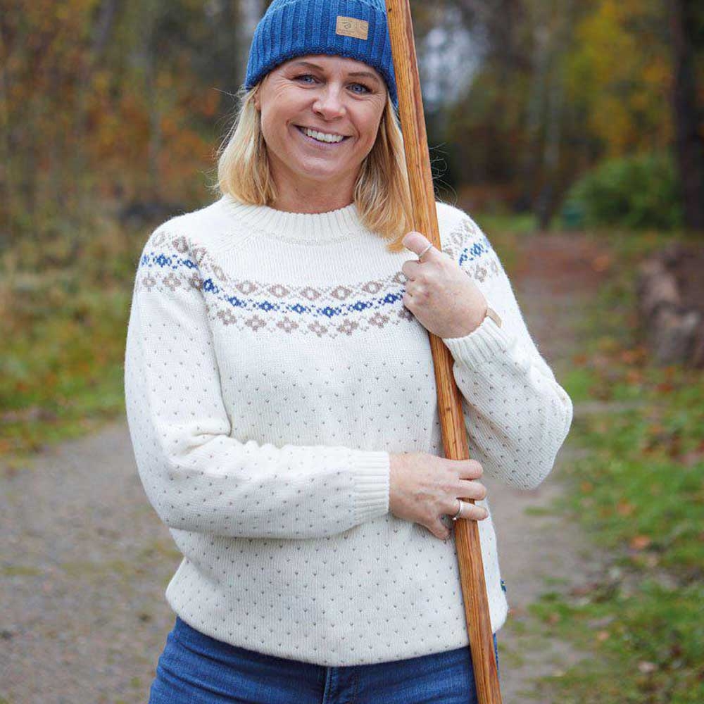 Ivanhoe Sire crew neck Women's Winter White 1100531-409 fleeces en truien online bestellen bij Kathmandu Outdoor & Travel