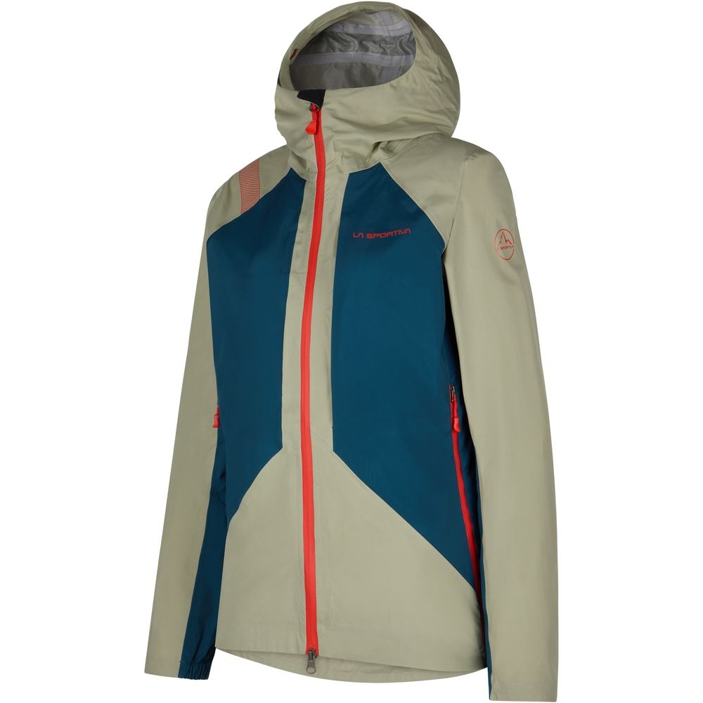 La Sportiva Crizzle EVO Shell Jkt Women's Tea/ Storm Blue M49-730639 jassen online bestellen bij Kathmandu Outdoor & Travel