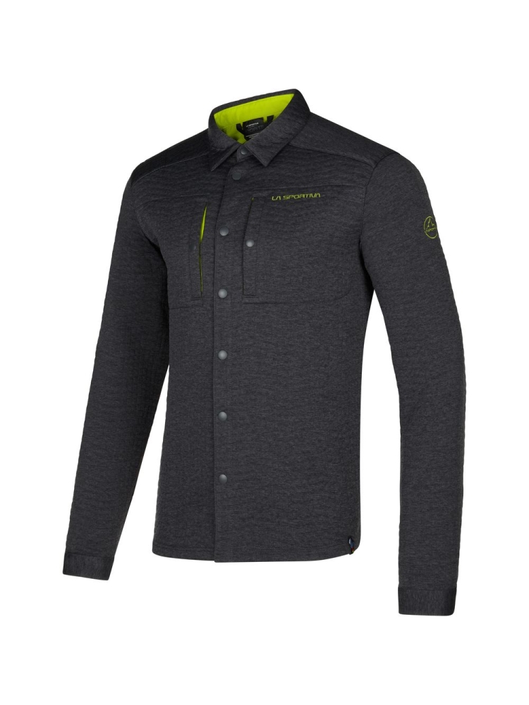 La Sportiva Spacer Shirt Carbon/ Lime Punch N88-900729 shirts en tops online bestellen bij Kathmandu Outdoor & Travel