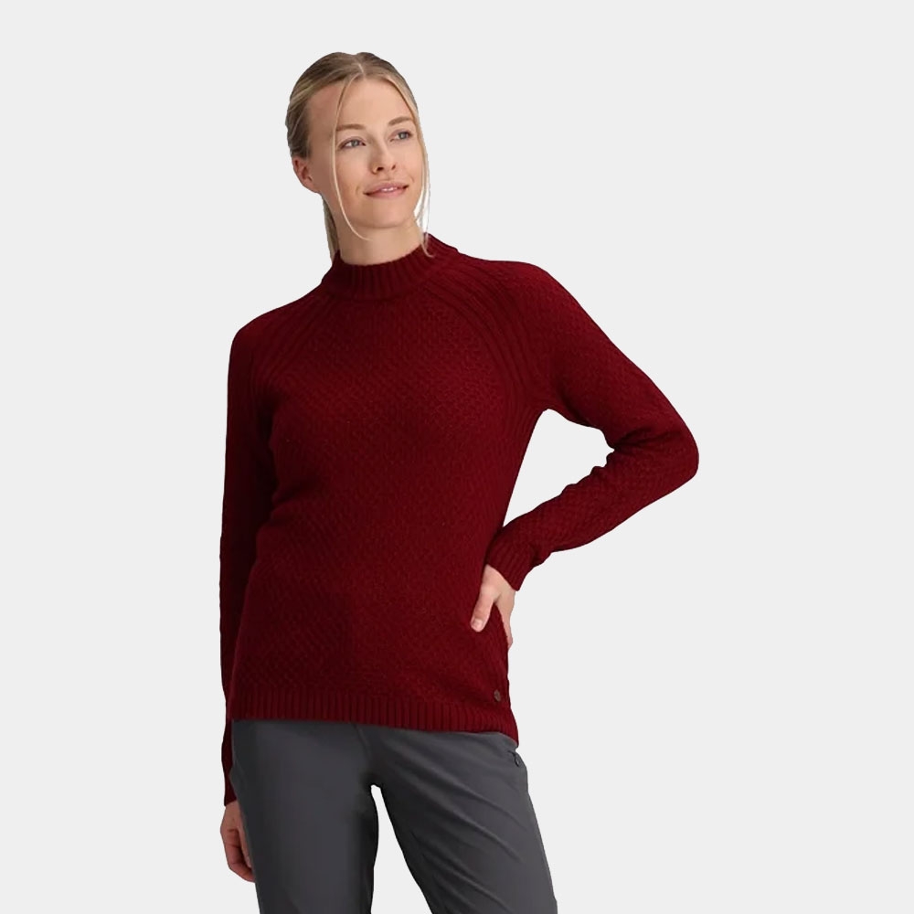 Royal Robbins Westlands Mock Neck Women's Syrah 617024-436 fleeces en truien online bestellen bij Kathmandu Outdoor & Travel