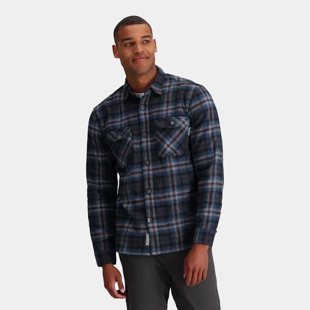 Royal Robbins Snowcap Lined Flannel L/S Orion Rush Creek Pld 722032-404 shirts en tops online bestellen bij Kathmandu Outdoor & Travel