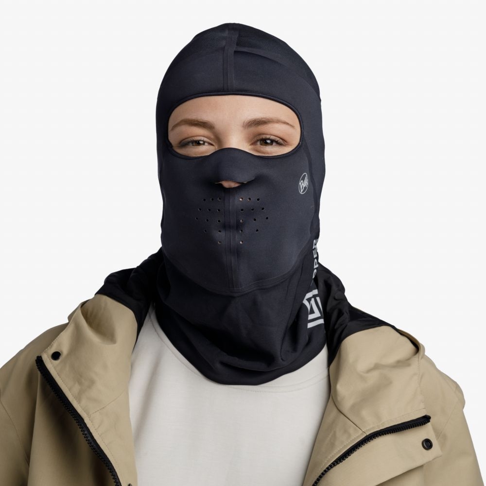Buff Windproof Balaclava Solid Black 132580.999.25.00 kleding accessoires online bestellen bij Kathmandu Outdoor & Travel