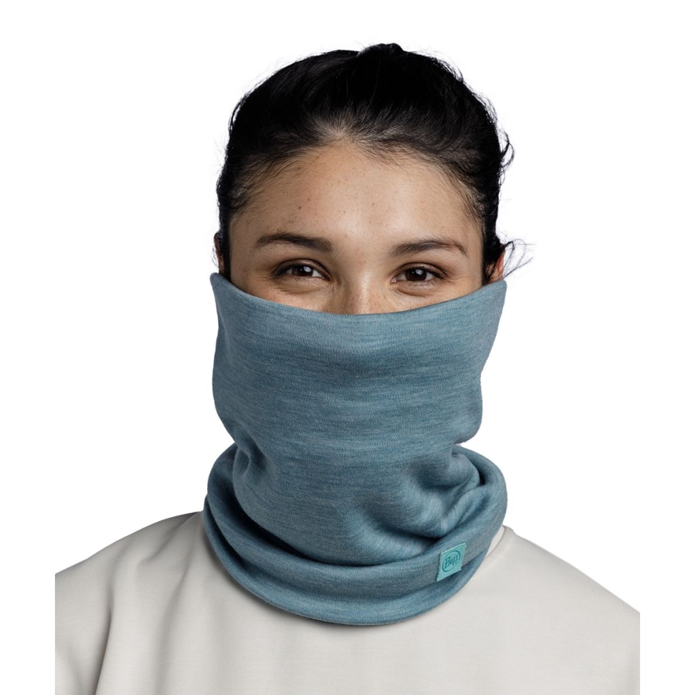 Buff Merino Heavyweight Solid Pool 113018.722.10.00 kleding accessoires online bestellen bij Kathmandu Outdoor & Travel