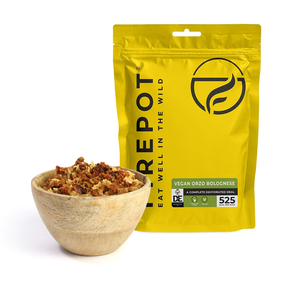 Firepot Vegan Orzo Bolognese Regular Geel FPVEGAN:04OVL:Regula maaltijden en voedsel online bestellen bij Kathmandu Outdoor & Travel