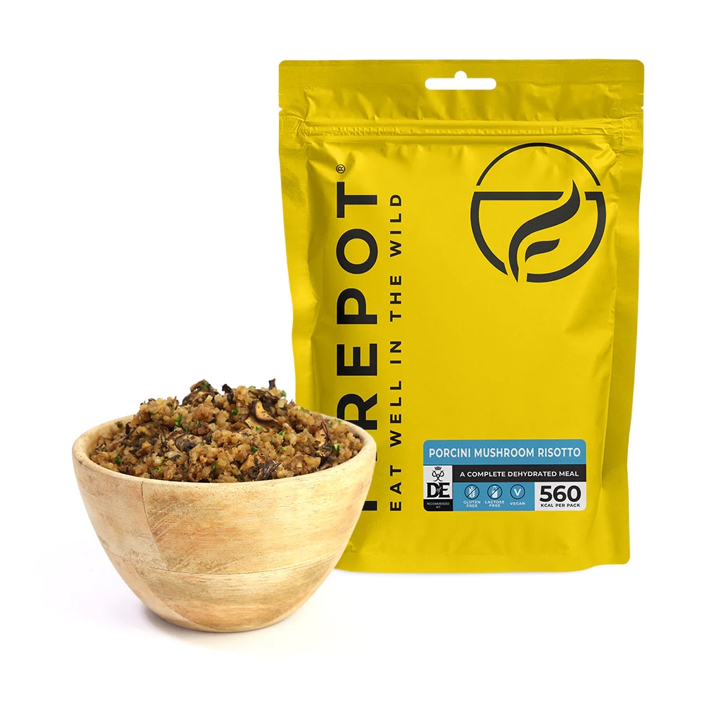Firepot Porcini Mushroom Risotto Regular Geel FPVEGAN:08GVL:Regula maaltijden en voedsel online bestellen bij Kathmandu Outdoor & Travel