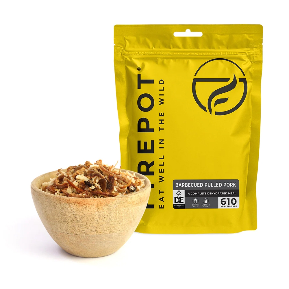 Firepot Barbecued Pulled Pork Geel FPRGN14GOL maaltijden en voedsel online bestellen bij Kathmandu Outdoor & Travel