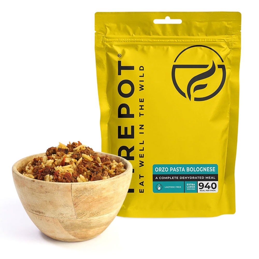 Firepot Orzo Bolognese Extra Large Geel FPMEATXLN03OOL maaltijden en voedsel online bestellen bij Kathmandu Outdoor & Travel