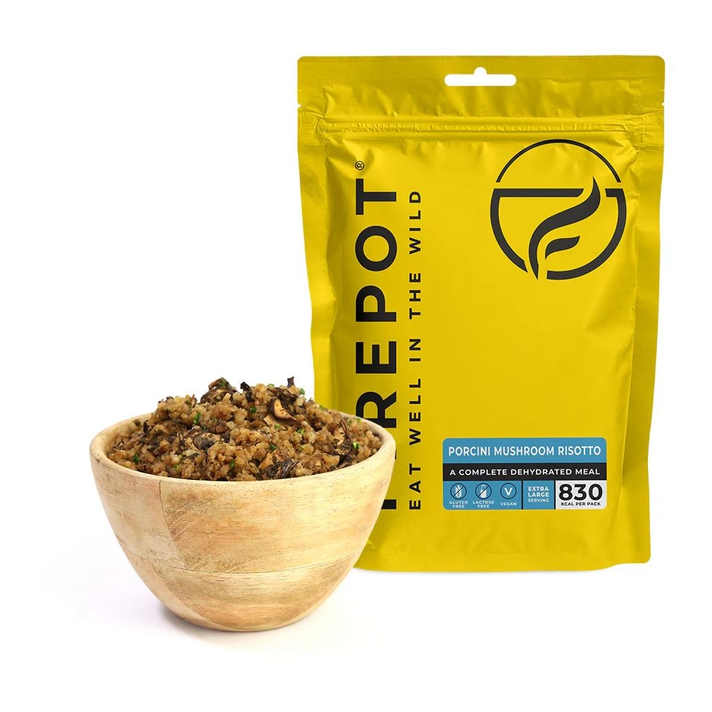 Firepot Porcini Mushroom Risotto Extra Large Geel FPVEGANXL:08GVL:Extr maaltijden en voedsel online bestellen bij Kathmandu Outdoor & Travel