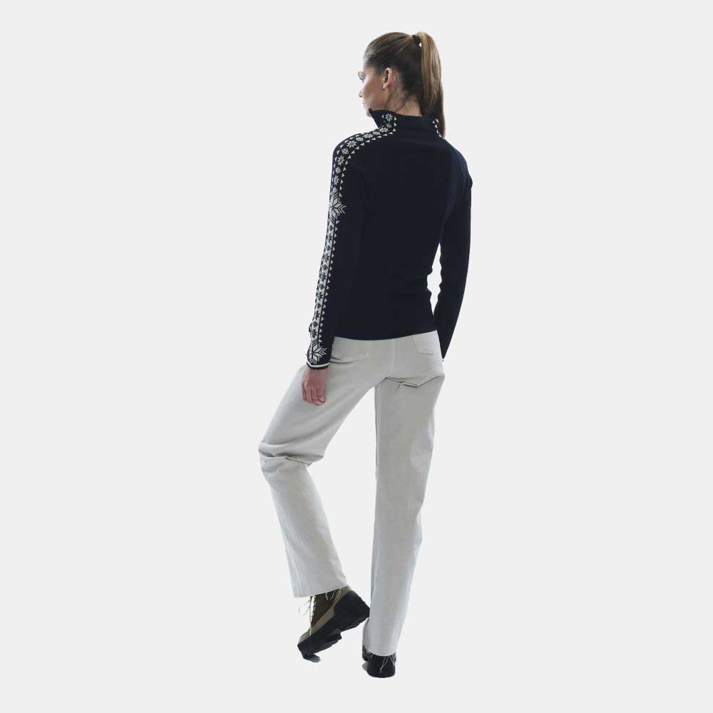 Dale Geilo Sweater Women's Black Offwhite 82311-F fleeces en truien online bestellen bij Kathmandu Outdoor & Travel
