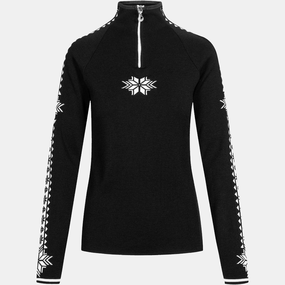 Dale Geilo Sweater Women's Black Offwhite 82311-F fleeces en truien online bestellen bij Kathmandu Outdoor & Travel