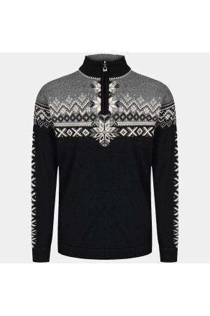 Dale 140th Anniversary Masc Sweater Black Smoke Offwhite 93951-F fleeces en truien online bestellen bij Kathmandu Outdoor & Travel