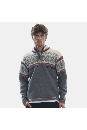 Dale Vail Masc Sweater Smoke Raspberry Offwhite 90331-T fleeces en truien online bestellen bij Kathmandu Outdoor & Travel