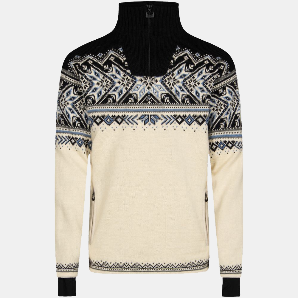 Dale Vail Weatherproof Masc Sweater Offwhite Smoke Navy Blue 93981-A fleeces en truien online bestellen bij Kathmandu Outdoor & Travel