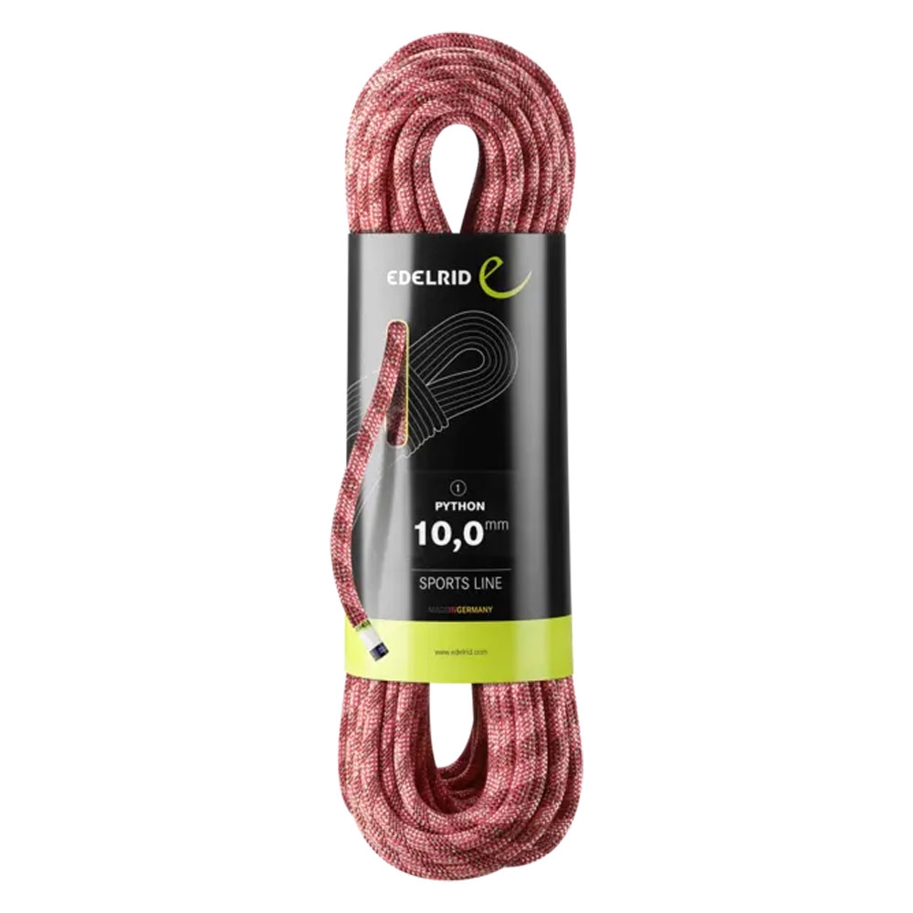Edelrid Python 10,0mm 70M Red 710800702000  klimtouw en bandsling online bestellen bij Kathmandu Outdoor & Travel