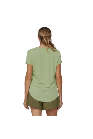 Patagonia Side Current Tee Women's Salvia Green 52425-SLVG shirts en tops online bestellen bij Kathmandu Outdoor & Travel