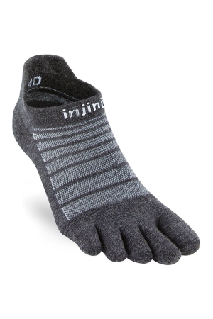 Injinji Run Lightweight No-Show Wool Slate IS261610-SLA sokken online bestellen bij Kathmandu Outdoor & Travel
