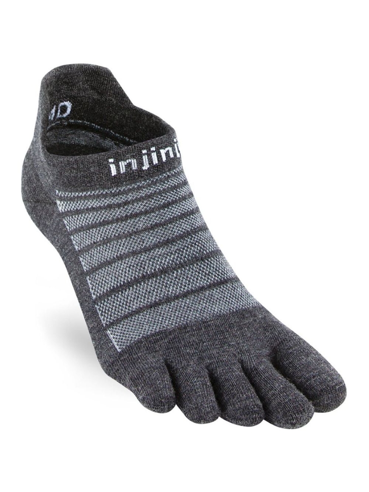 Injinji Run Lightweight No-Show Wool Slate IS261610-SLA sokken online bestellen bij Kathmandu Outdoor & Travel