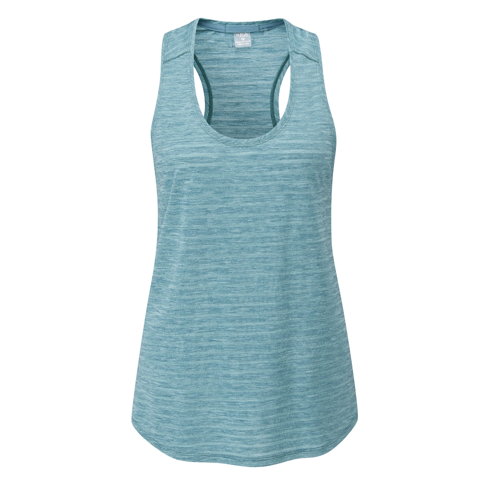 Rab Wisp Vest Women's Meltwater Marl QBL-13-MEL shirts en tops online bestellen bij Kathmandu Outdoor & Travel