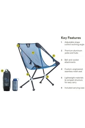Nemo Moonlite Reclining Camp Chair Blue Horizon 8116.66033895 kampeermeubels online bestellen bij Kathmandu Outdoor & Travel