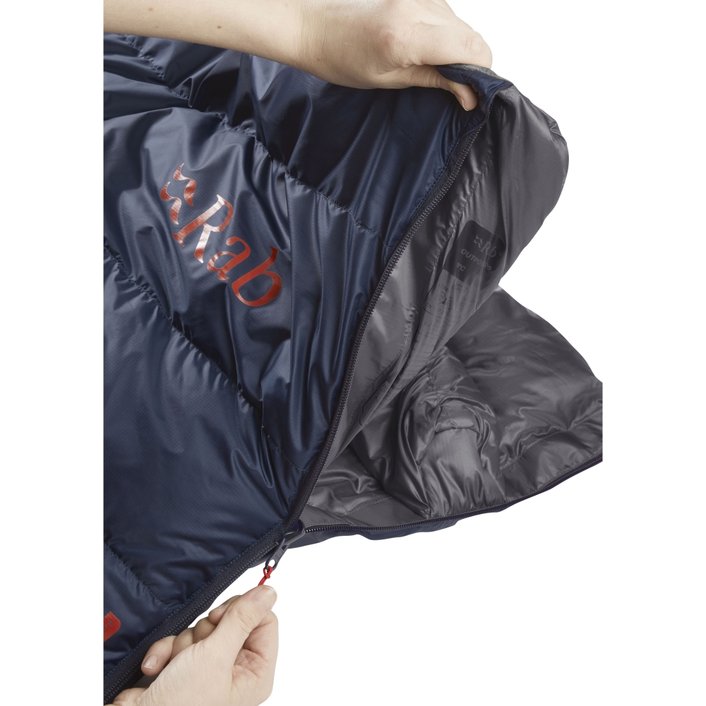 Rab Outpost 500 Tempest Blue/Orion Blue QSD-19-TBO slaapzakken online bestellen bij Kathmandu Outdoor & Travel