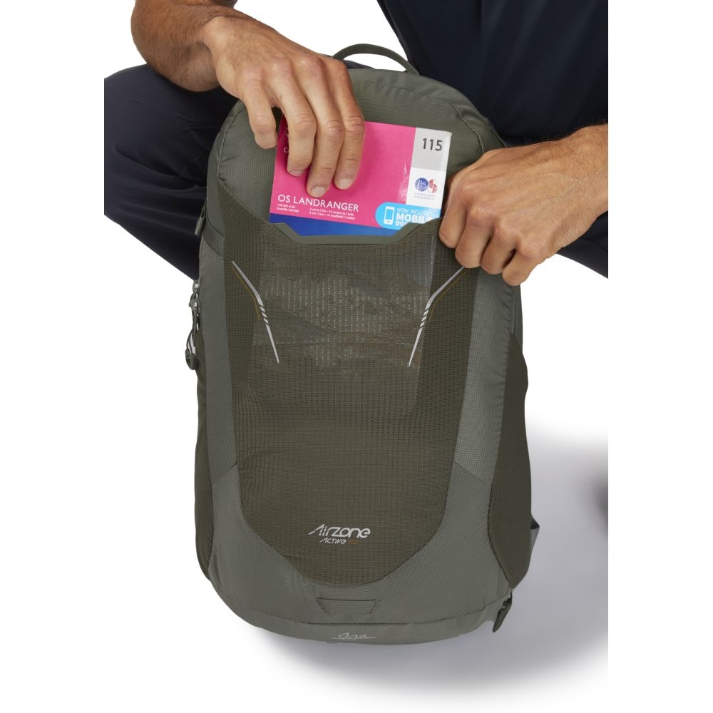 Lowe Alpine AirZone Active 22 Light Khaki FTF-17-LKH-22 dagrugzakken online bestellen bij Kathmandu Outdoor & Travel