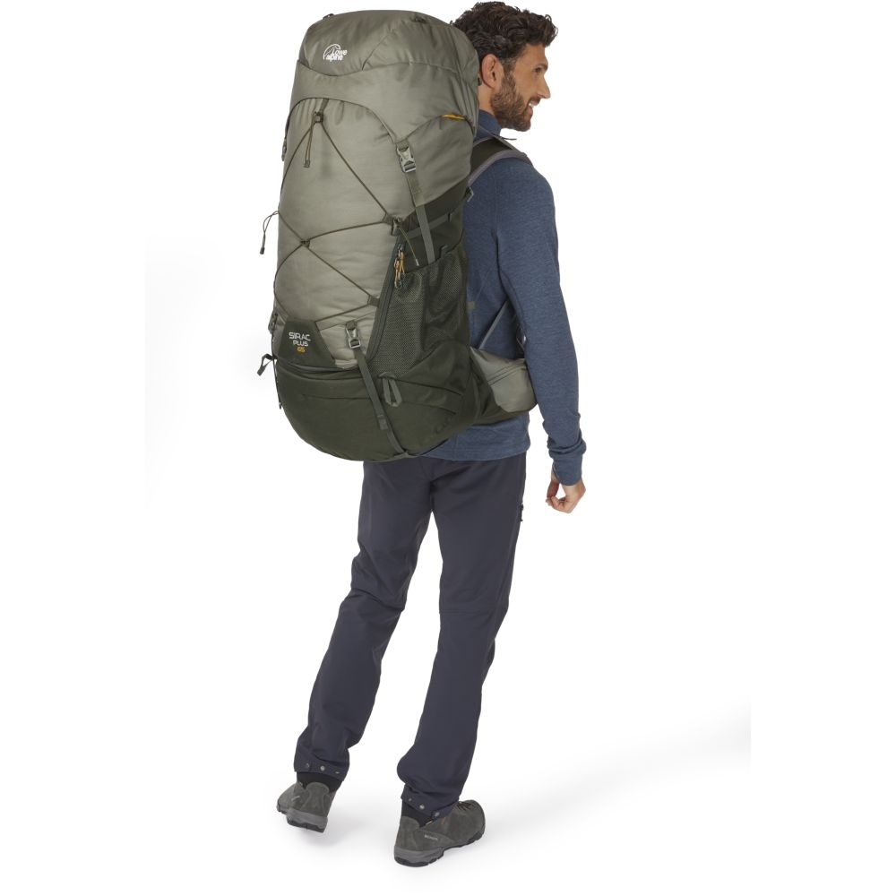 Lowe Alpine Sirac Plus 65 Light Khaki/Army FMQ-50-LKA dagrugzakken online bestellen bij Kathmandu Outdoor & Travel