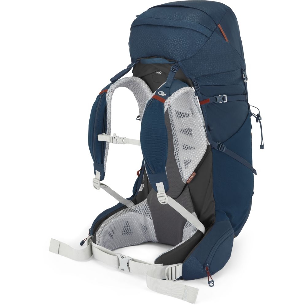 Lowe Alpine Yacuri 55 Tempest Blue FMQ-57-TMB trekkingrugzakken online bestellen bij Kathmandu Outdoor & Travel