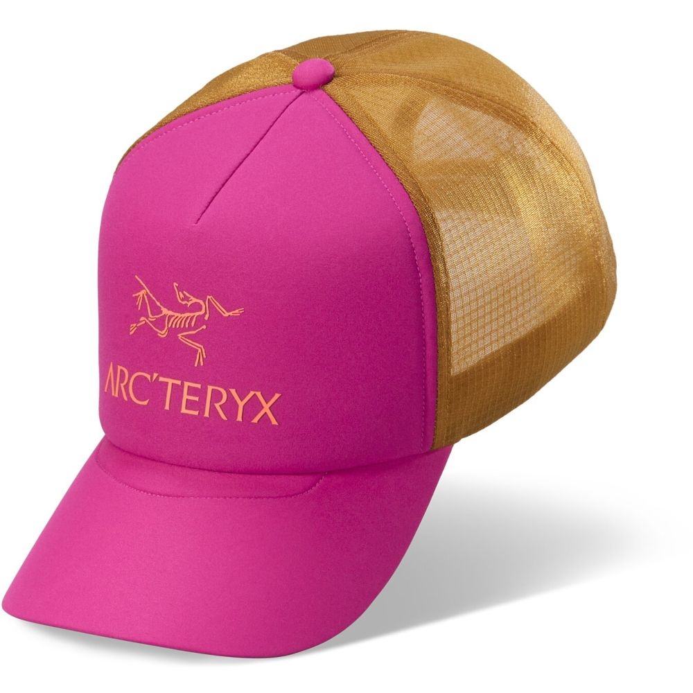 Arc'teryx Bird Word Trucker Curved Amaranthus/Yukon 7763-Amaranthus/Yuko kleding accessoires online bestellen bij Kathmandu Outdoor & Travel
