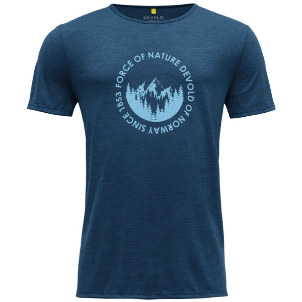 Devold Leira Merino 130 Tee Skidiver Dark GO 293 280 O-291A shirts en tops online bestellen bij Kathmandu Outdoor & Travel