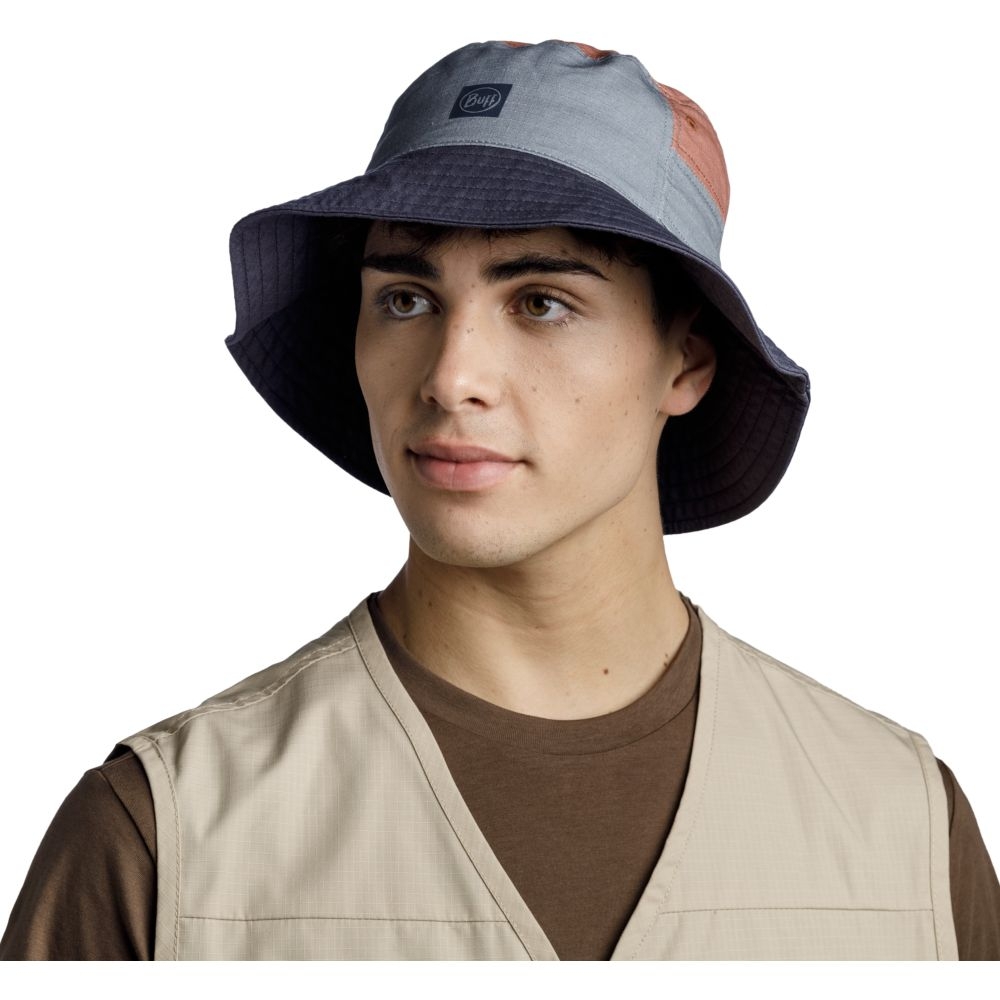 Buff BUFF® Sun Bucket Hat Hak Steel 125445.909.20.00 kleding accessoires online bestellen bij Kathmandu Outdoor & Travel